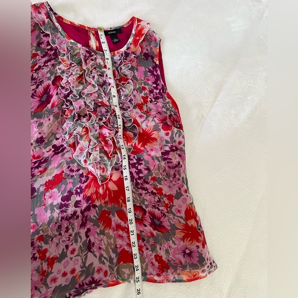 ALFANI Floral Blouse Size 16 - Picture 8 of 11